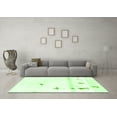 thumbnail image 3 of Ahgly Company Indoor Round Abstract Green Modern Area Rugs, 8' Round, 3 of 4