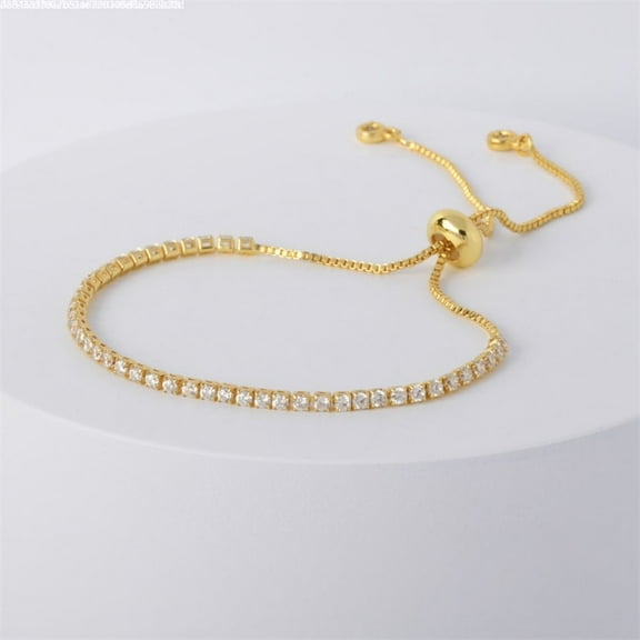 SEXY SPARKLES Cubic Zirconia adjustable bracelets for women slider/Slide Bolo Tennis Bracelet for Women Girls