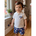 thumbnail image 4 of BemeyourBBs Toddler Baby Boy 4th of July Outfit Infant Baby Boys Independence Day Clothes Patriot Star Printed Short Sleeve Lapel Button Shirt Drawstring Shorts Set Toddler Boys Summer Outfit, 4 of 9