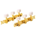 thumbnail image 1 of Runquan 2 Pieces Classical Guitar Tuning Pegs Machine Heads for Acoustic Guitar Accs Gold, 1 of 8