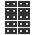 thumbnail image 2 of Profile Plug Plate, Aluminum Alloy End Covers Corrosion Resistant 2040 Double Holes Standard Sizes Screw Fixing  for Robotics Projects for CNC Machines Silver,Black, 2 of 7