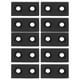 thumbnail image 1 of 10 tapas de extremo de aleación de aluminio con doble orificio para marcos de perfiles de máquinas CNC, color negro, 1 of 14
