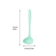 thumbnail image 3 of Soup Spoon, Long Handle Scald Proof Cooking Spoon, High Temperature Resistant Kitchen Tableware Dishwasher Oven Freezer Safe, Green, 3 of 3