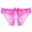 Hot Pink, variant on Crotchless Women's Underwear Plus Size Thong Lace Panties Blue Stretch Panties for Ladies L