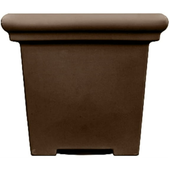 The HC Companies Terrazzo Square Planter, Chocolate - 20"