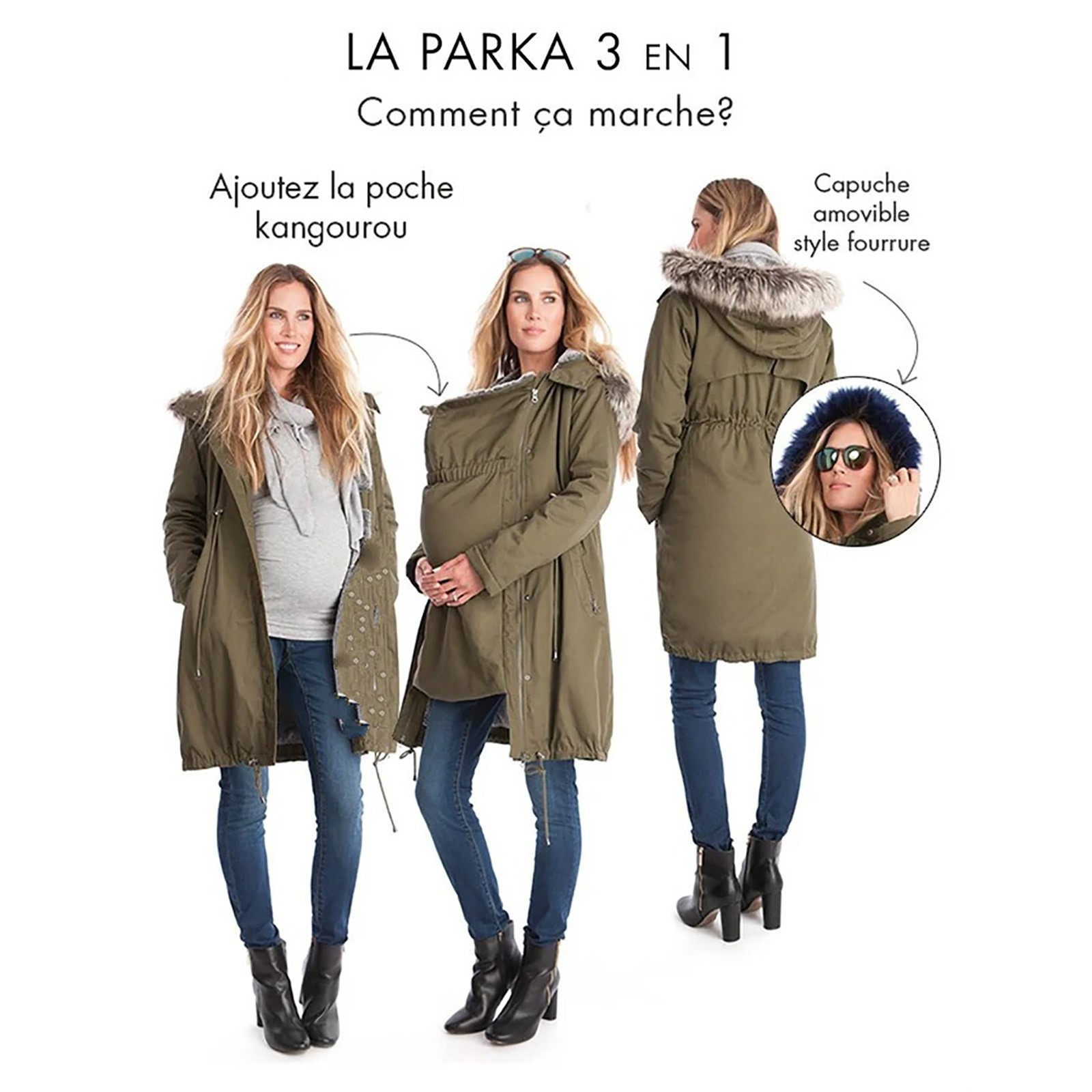 Maternity Cotton Jacket Winter Long Puffer Down Jacket Parka With
