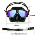 thumbnail image 3 of Rx Optical Diving Goggles Gear Set Hyperopia Myopia Snorkel Full Dry Tube Scuba Mask, 3 of 7