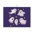 thumbnail image 1 of Microfiber Drying Mat, Purple Cute Ghosts Dish Drying Mat for Kitchen Counter, 18 x 24 inches, 1 of 9
