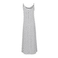 thumbnail image 4 of Vestido HUOGUO, casual de verano, cuello en V, estampado de lunares, para mujer, 4 of 5