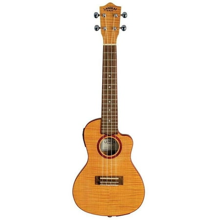 Lanikai FM-CETC Flame Maple Acoustic-Electric Thin Concert Ukulele