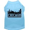 Pet Dog Cat Shirt Screen Printed, "Chicago Skyline"