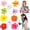 Multicolor 2, variant on KALAKALA 10 Pcs Hawaiian Flower Hair Clips for Women, Plumeria Hibiscus Hair Clips, Artificial Flower Clips 3.5 Inch Hair Accessories for Vacation Party Beach Seaside
