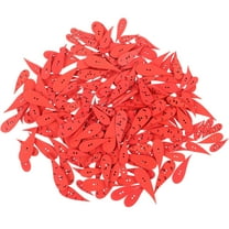 TEHAUX 200Pcs Red Wooden Buttons for Sewing Crafts and Decoration Projects, Accessories for Clothing and Scrapbooking