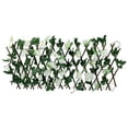 thumbnail image 2 of Expanding Trellis Artificial Flower Garden Wall Leaf Wood Telescopic Fence, 2 of 9