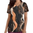 thumbnail image 1 of Pisexur Womens Scrub Tops Boasting Colorful Floral Prints Along With Short Sleeve Scrub Tops Suitable for Nursing Uniforms With Convenient Pockets, 1 of 4