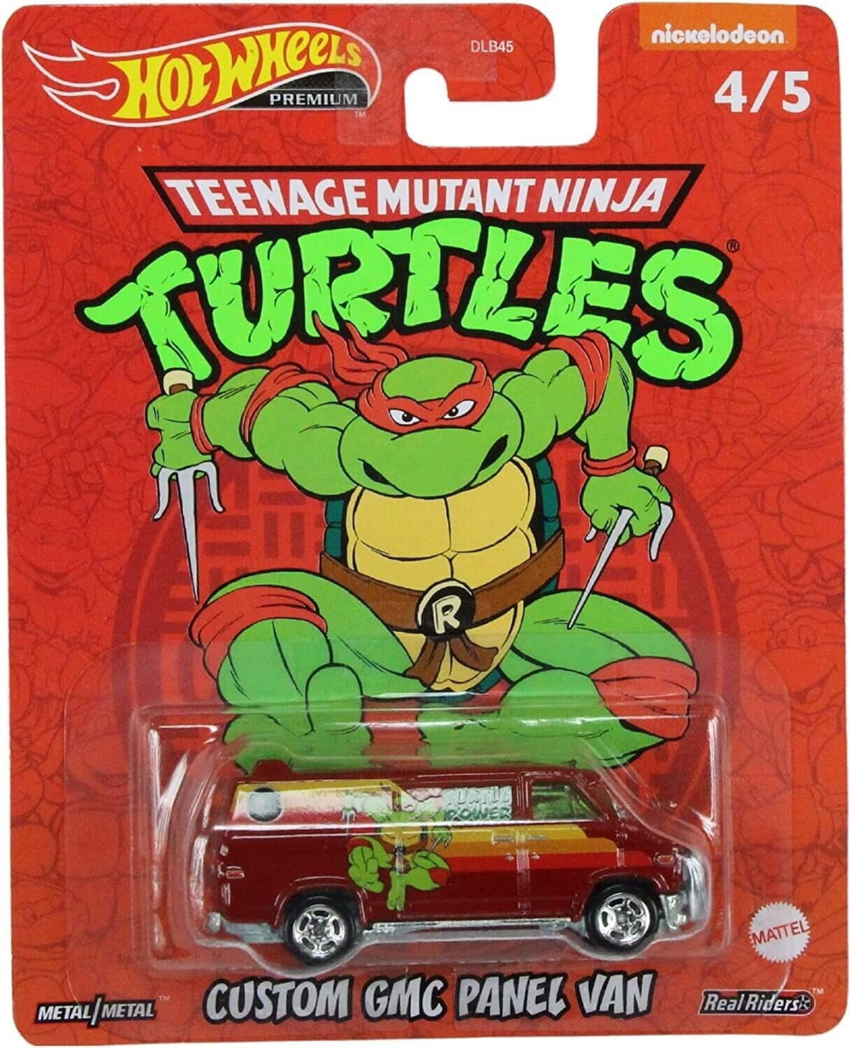 Hot Wheels 2022 Premium Pop Culture TMNT Teenage Mutant Turtles DLB45-946N Release Complete Set of 5 Diecast Vehicles Bundle