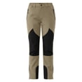 thumbnail image 3 of Women Snow Pants Fleece Lined Thermal Winter Hiking Trousers Waterproof Softshell Elastic Waist Outdoor Cold Weather New Womens Wide Leg Pants High Waisted Brown XXL, 3 of 8