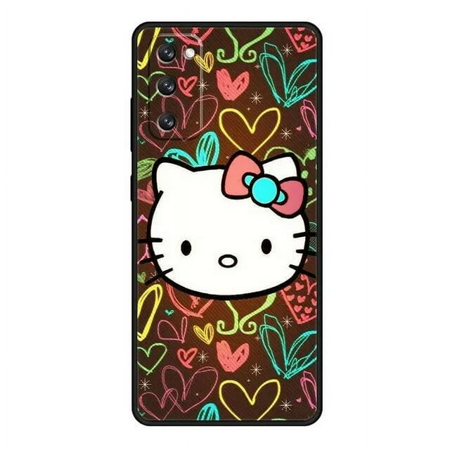 Phone Case For Samsung Galaxy S22 S21 S20 FE Ultra S10 S9 S8 Plus S10e Note 20Ultra 10Plus Shell Hello Kitty Leopard Print Love LXY