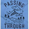 thumbnail image 2 of Alien UFO Passing Through Cute Funny Unisex Plus Fleece Graphic Hoodie Brisco Brands 2X, 2 of 5