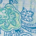 thumbnail image 5 of DII Blue Watercolor Paisley Print Outdoor Tablecloth With Zipper, 5 of 5