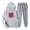 Gray, variant on Feancey Women's Plus Size Hooded Sweatsuits Valentines Day Heart Printed Hoodies and Jogger Pants Two Piece Soft Cute Tracksuits Outfits with Pockets Beige S