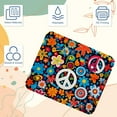 thumbnail image 3 of Peace Sign 8.3x9.8 Inch Square Non-Slip Rubber Bottom Mouse Pad, Desk Pad, Desk Mat - Printed Design for Office and Gaming, 3 of 6