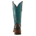 thumbnail image 4 of Tanner Mark Women's Ostrich Print Western Boot Broad Square Toe Brown 8 M  US, 4 of 5