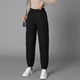 thumbnail image 1 of Pantalones anchos de algodón para mujer, otoño e invierno, pantalones gruesos y cálidos para mujeres de mediana edad y mayores, pantalones casuales de algodón rectos de talla grande para, 1 of 5