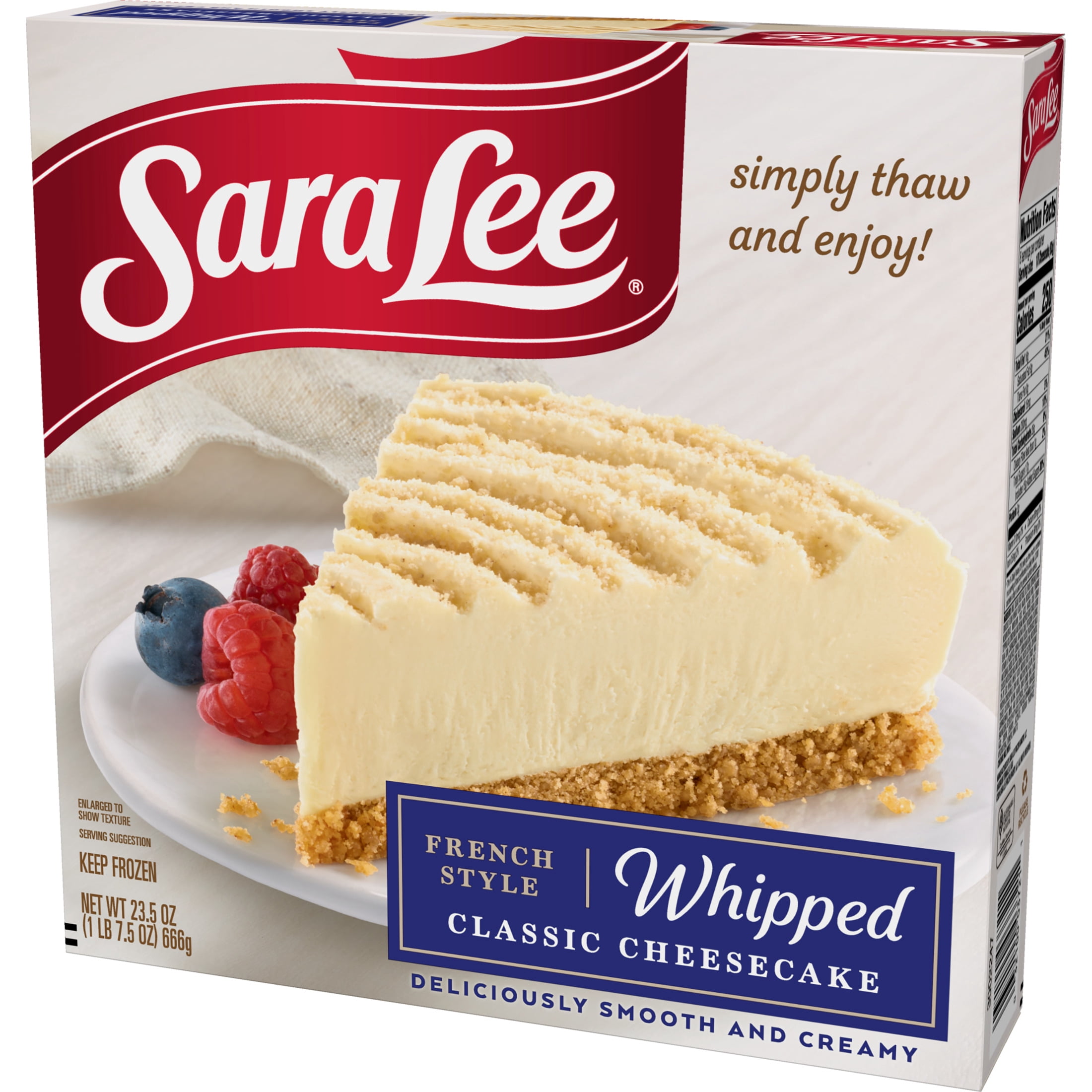 Sara Lee® French Style Cheesecake 7" Classic 23.5oz