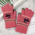 thumbnail image 1 of Winter Touch Screen Gloves Snow Flower Printing Keep Warm for Women and Men, 1 of 6
