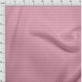 thumbnail image 4 of oneOone Cotton Cambric Pink Fabric Leaves Quilting Supplies Print Sewing Fabric By The Yard 42 Inch Wide, 4 of 5