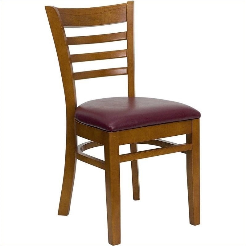 Flash Furniture Hercules Series Dining Chair In Cherry And Burdy