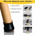 thumbnail image 4 of Protectores de sol en silicona para pies de chaise: Lote de 16 protecciones de pies de chaise en caucho para sol en madera dura para evitar los rayos y el ruido – Coussinets en feutre rubis, 4 of 5