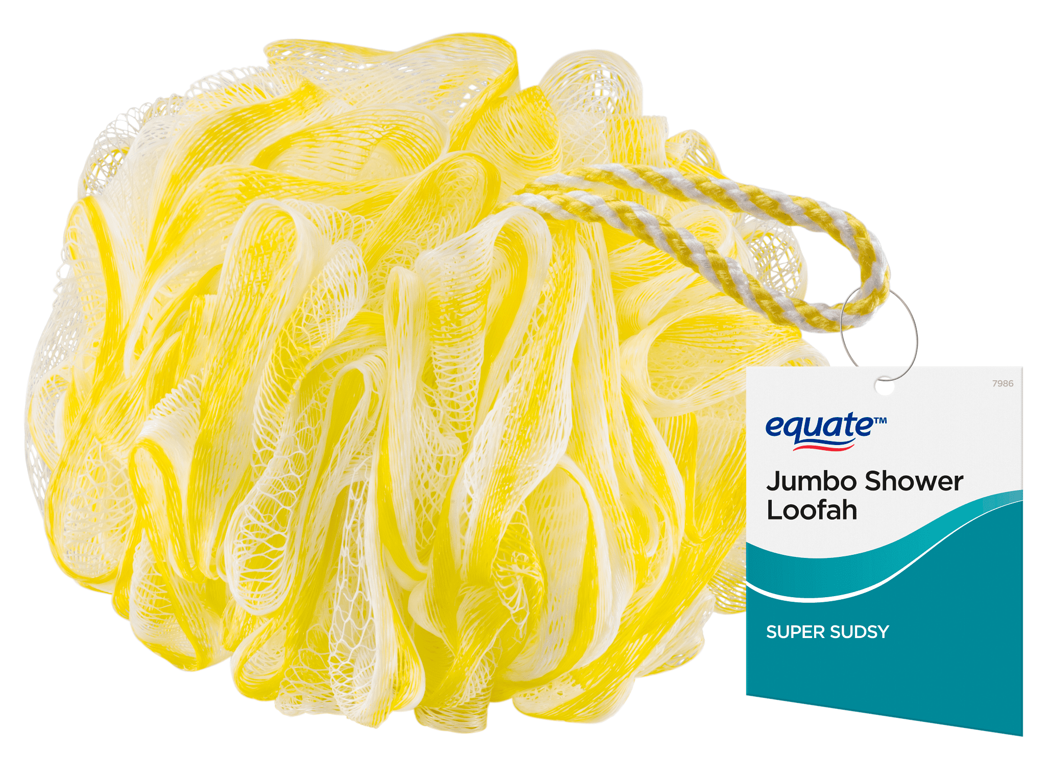 (3 pack) Equate Jumbo Size Body Sponge, Color May Vary