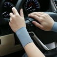 thumbnail image 6 of TOPTIE 6PCS Cooling Wrist Sweatband 3 Inch, Ice Silk Elastic Cooling Bracelet Wristband for Summer (Grey), 6 of 6