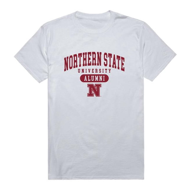 W Republic 559-355-WHT-03 Northern State University Foundation Alumni T-Shirt, White - Large