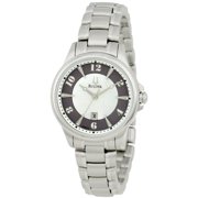 96M113 Women's Adventurer Black and MOP Dial Stainless Steel Bracelet Watch