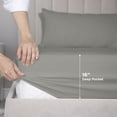 thumbnail image 5 of Martex 4-Piece Queen Sheet Set | 100% Supima Cotton 700TC Sateen | Limestone, 5 of 9
