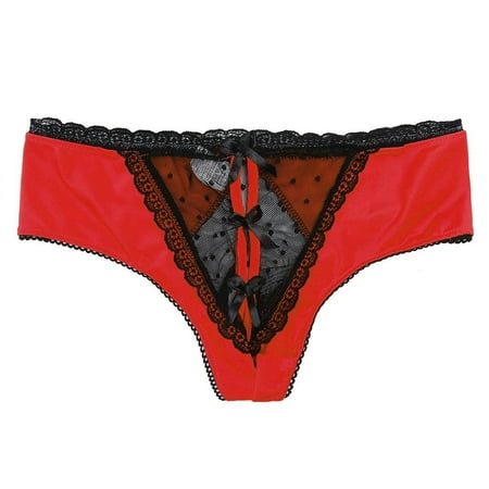 

Women S Lace Panties Red Thongs 1-Pack