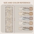 thumbnail image 5 of Roxstand 2'x8' Washable Runner Rug for Hallway Entrance Bedroom Entryway, Vintage Non Slip Stain Resistant Kitchen Rugs, Brown, 5 of 10