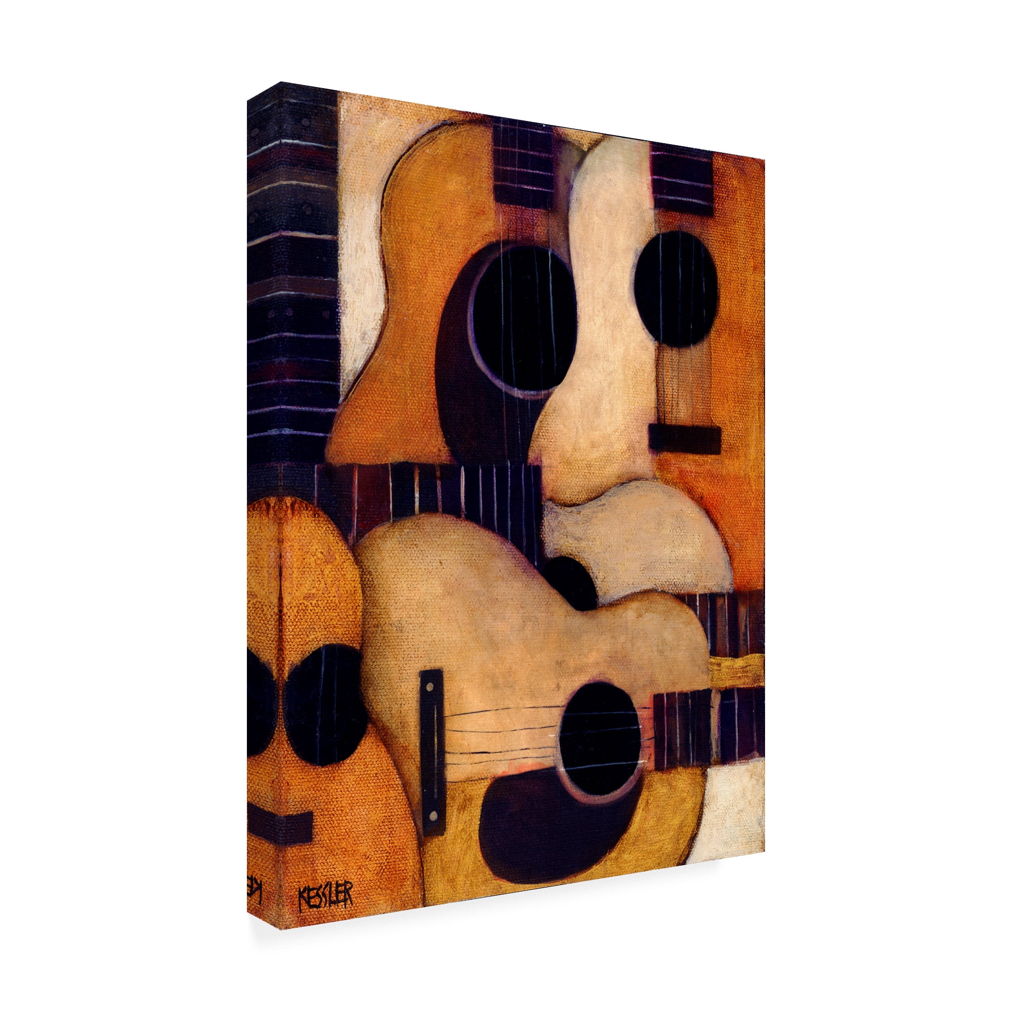 Trademark Fine Art 'Guitars Collage' Canvas Art by Daniel Patrick Kessler