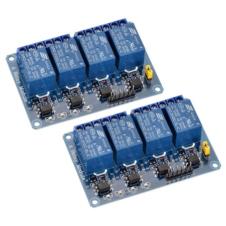 Relay Module 4 Channel 5V Low Level Trigger Module Blue Relay Module 2 ...