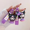 thumbnail image 2 of Llavero Kawaii Sanrio Kuromi para mujer, llavero de muñeca de Anime para coche, mochila escolar de PVC, colgante, accesorios para bolso, regalo de juguete para niños YAOSANBAO BAO unisex, 2 of 2