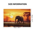 thumbnail image 2 of JRXY Elephant Sunset Wildlife Wooden Jigsaw Puzzle Challenging Difficult Wood Puzzles for Adults Gift for Family Friends 1000 PCS, 2 of 6