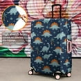 thumbnail image 4 of Blue Toned Dinosaur and Palm Tree Pattern Luggage Cover Fashion Suitcase Cover Baggage Covers Fit 25-28 Inch Luggage (Go Travel), 4 of 5