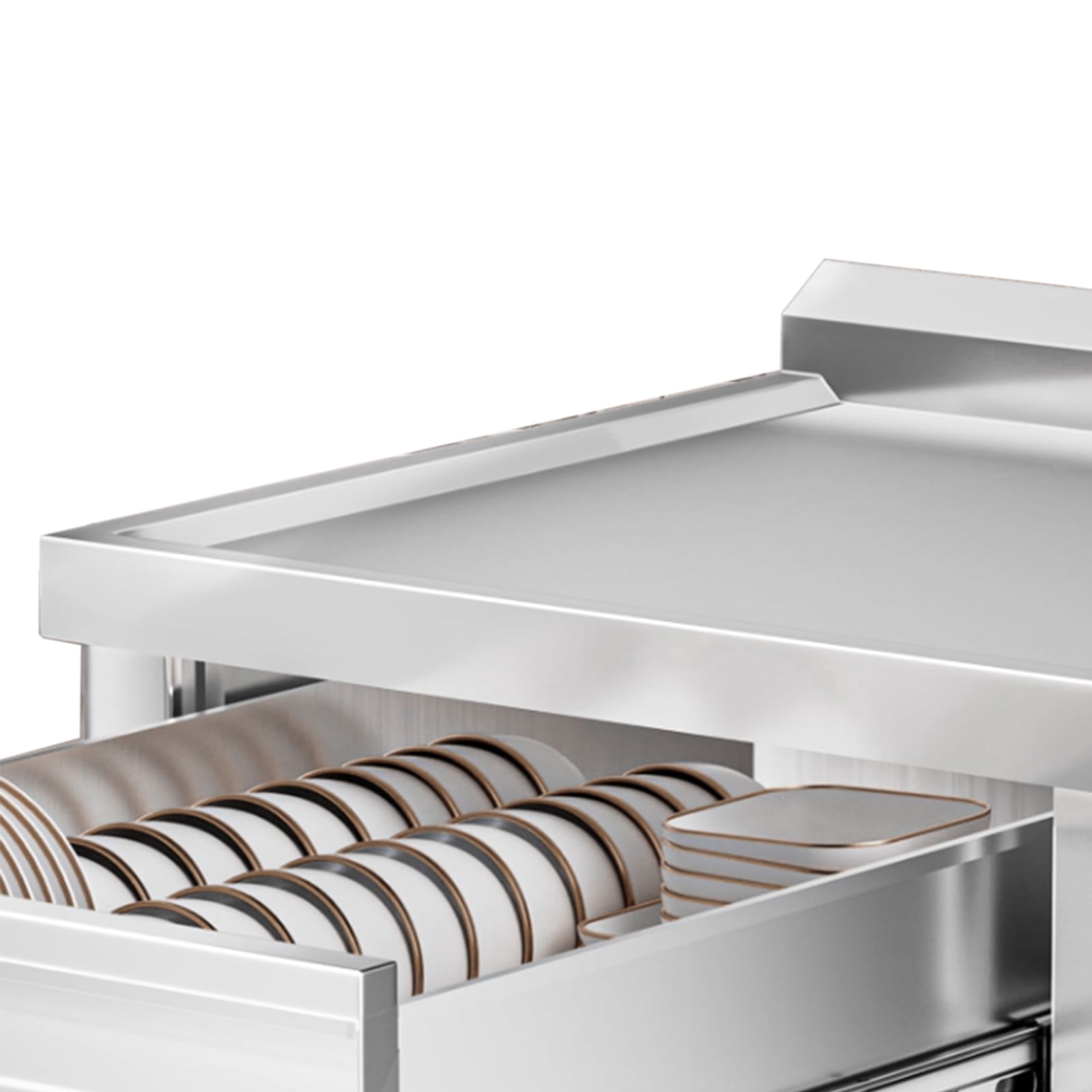 GELUOXI 39.3*19.6 in Stainless Steel Utility Sink, single bowl with right drainboard, pull-out faucet, hot/cold pipes, drawer, for indoor/outdoor use in kitchens, laundry rooms, or farmhouses