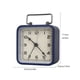 thumbnail image 2 of Reloj despertador pequeño cuadrado de metal, reloj silencioso de escritorio for cama de estudiante, reloj de mesa de cuarzo luminoso for dormir, 2 of 8