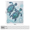 thumbnail image 4 of Nawypu  Sea Turtle Blanket Turtle Throw Blanket for Kids Girls Boys Aqua Blue Super Soft Plush Beach Turtle Sherpa Blanket for Couch Sofa Bed Turtle Gifts for Women Turtle Lovers, 4 of 6