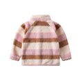 thumbnail image 5 of OGLCCG Girls Fleece Jacket Full Zip Plush Sherpa Faux Fur Winter Coat for Girls Warm Lightweight Cozy Teddy Coat with Pockets 2-10 Years, 5 of 6
