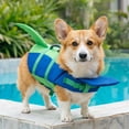 thumbnail image 5 of Dog Life Jackets, Cute Shark Dog Life Jacket with Chin Float, Superior Buoyancy & Rescue Handle, Dog Life Vests for Boating Swimming, Adjustable Dog Swim Vest for Small Medium Large Dogs - Blue - M, 5 of 9